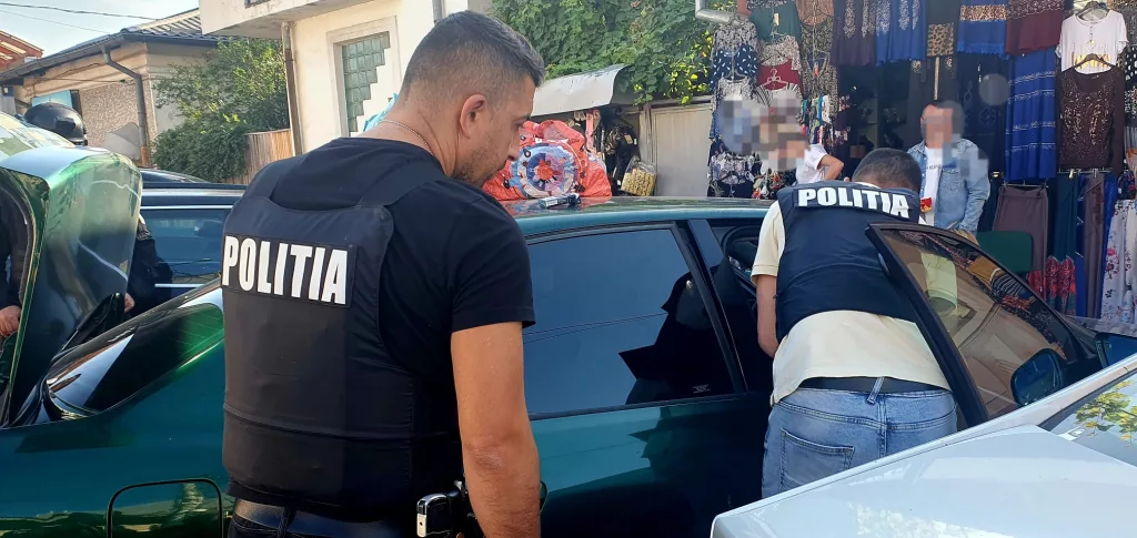 Razie în piața centrală din Drobeta Turnu Severin
