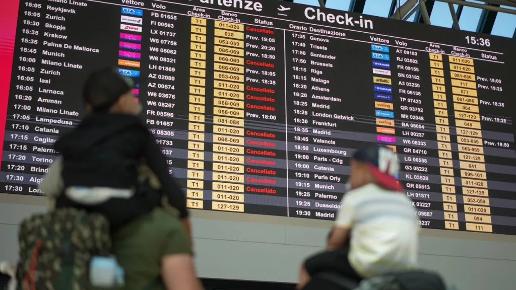 Italia: Grevă naţională în sectorul aeroportuar şi aviatic
