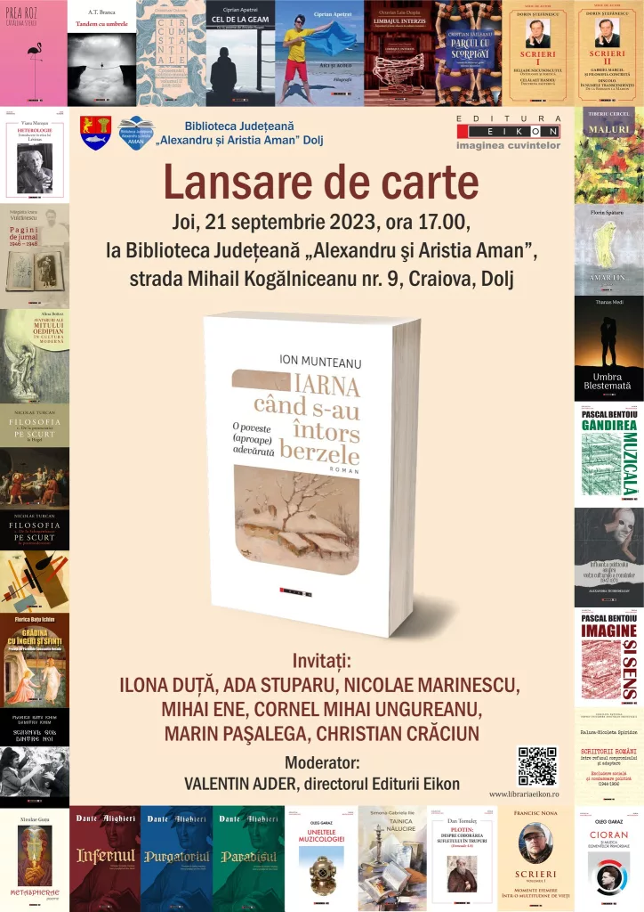 Craiova: Lansare de carte la Biblioteca Aman