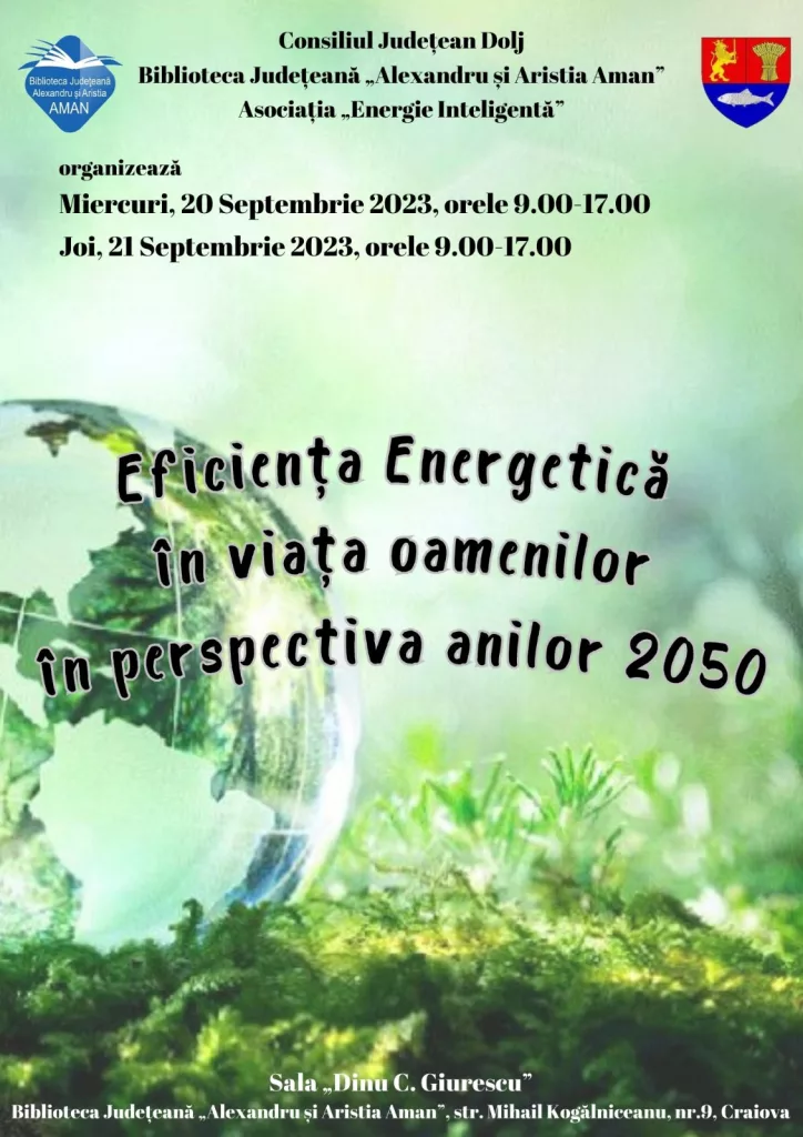 Cursul „Eficiența energetică în viața oamenilor în perspectiva anilor 2050“, la Biblioteca Aman