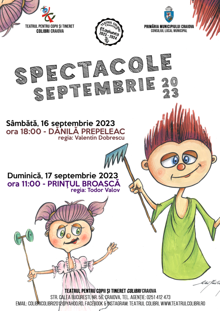 Teatrul Colibri revine cu povești pe scenă