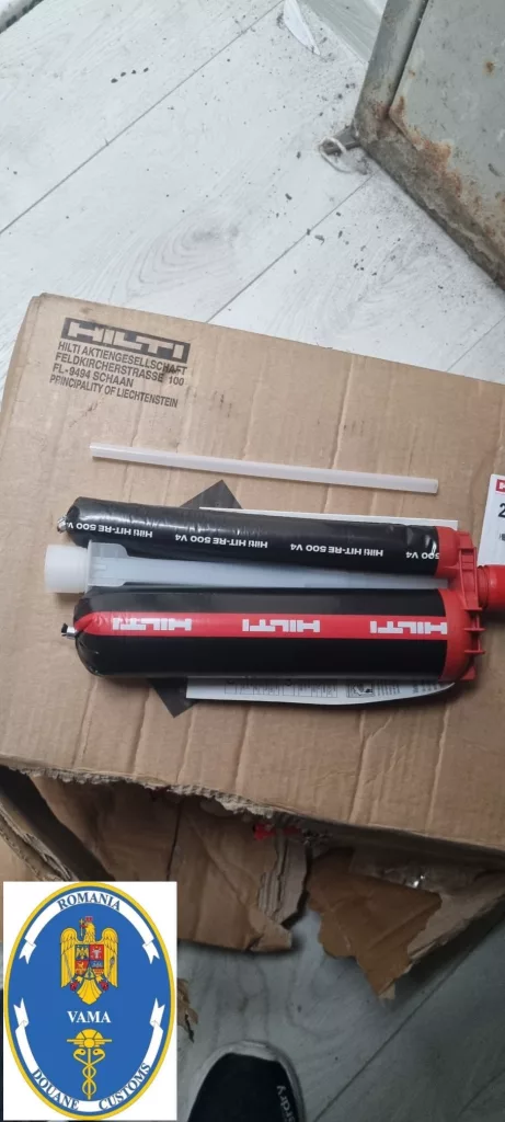 Ancore chimice de 170.000 lei descoperite de inspectorii vamali din Bechet