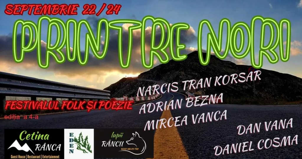 Festivalul de folk și poezie „Printre Nori”, la Rânca 