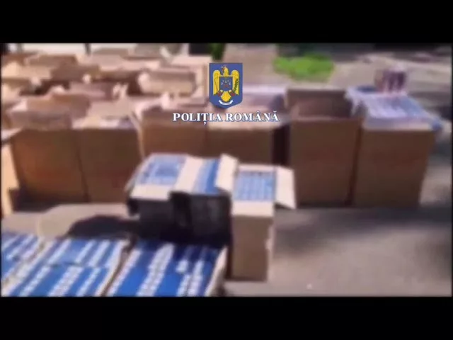 (VIDEO) Aproape 40.000 de țigări de contrabandă, confiscate