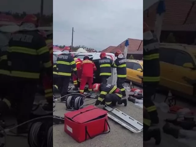 (VIDEO) Gorj: Femeie de 61 de ani, decedată într-un grav accident rutier la Telești