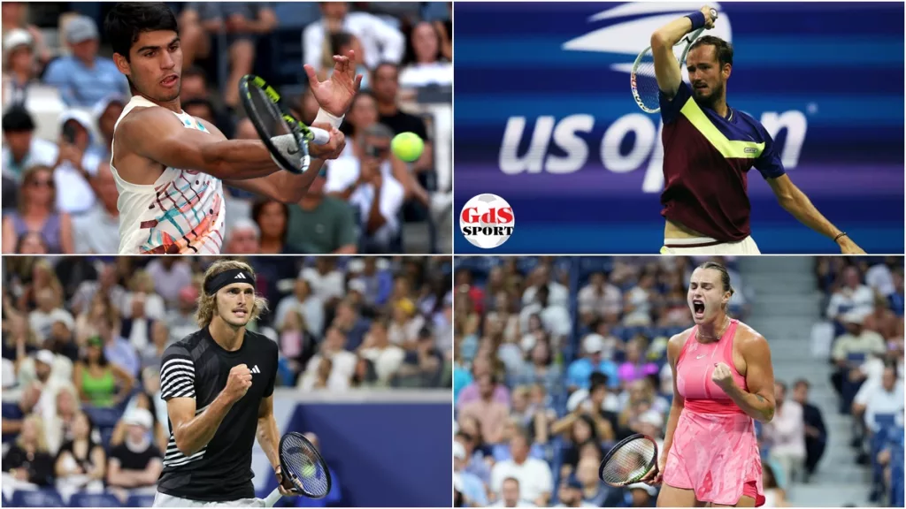 Alcaraz, Zverev şi Medvedev sunt în sferturi la US Open! Sabalenka a făcut instrucţie