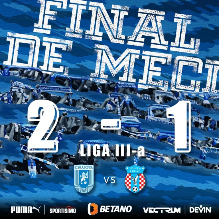 Liga 3 | Universitatea II Craiova n-a greșit cu Lupac