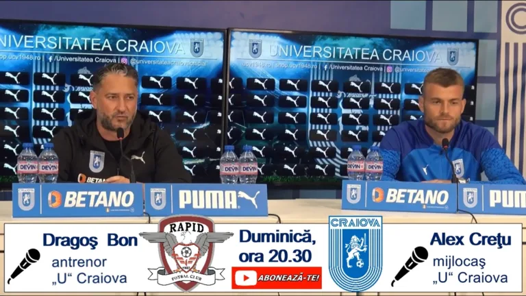 Rapid – „U“ Craiova | Dragoş Bon şi Alex Creţu au prefaţat meciul din Giuleşti (VIDEO)
