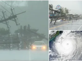 Peste 340 de kilometri la oră, rafale de vânt record ale taifunului Koinu din Taiwan