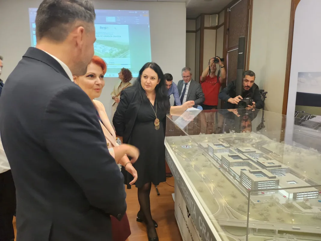 Macheta viitorului Spital Regional de la Craiova, prezentată de Ministerul Sănătății