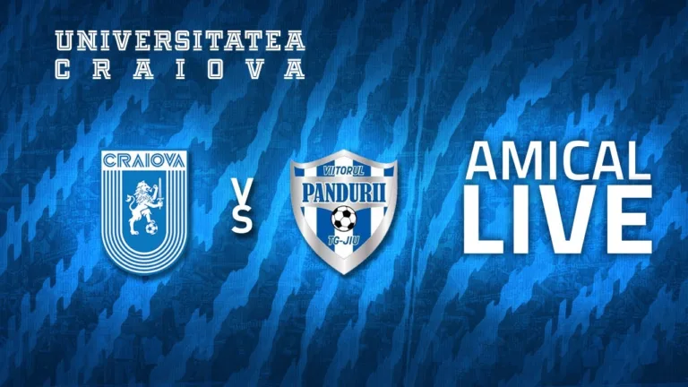 Universitatea Craiova a câștigat amicalul cu Viitorul Pandurii