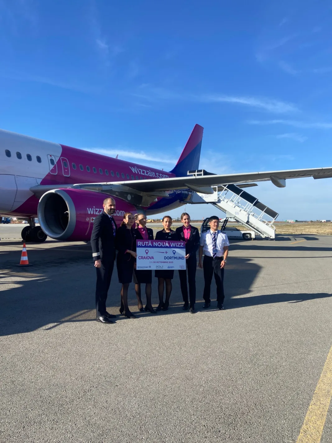 Wizz Air reia cursele Craiova-Dortmund
