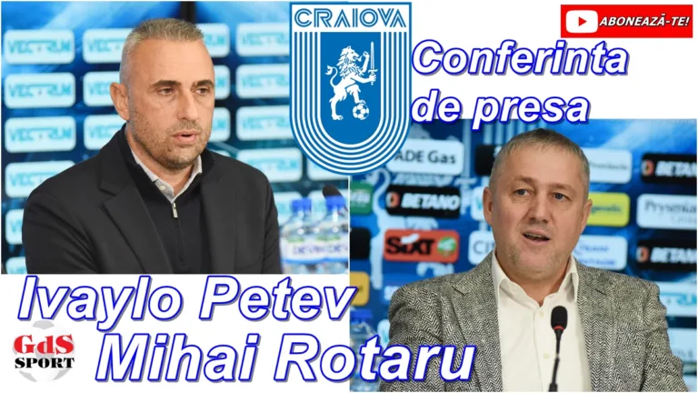 Universitatea Craiova a oficializat numirea lui Ivaylo Petev. Mihai Rotaru l-a prezentat pe bulgar!