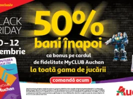 Black Friday la Auchan cu reduceri și oferte spectaculoase în magazine și la o gamă largă de produse pe auchan.ro