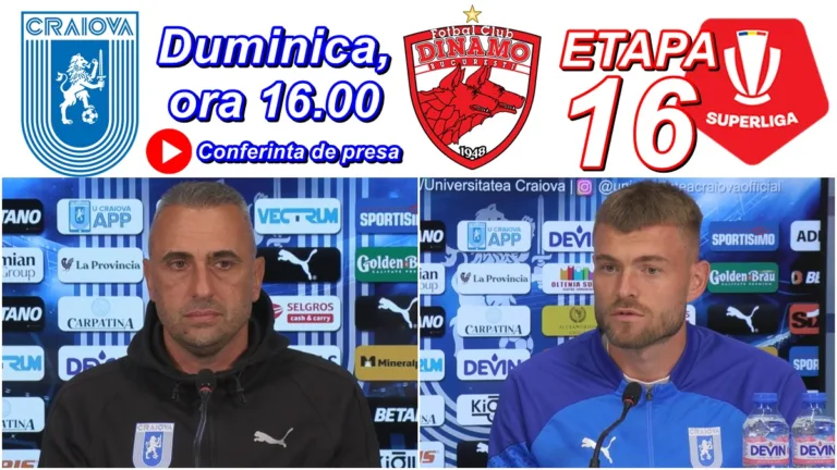 „U“ Craiova – Dinamo | Ivaylo Petev și Alex Crețu au prefațat disputa contra „câinilor“ (VIDEO)