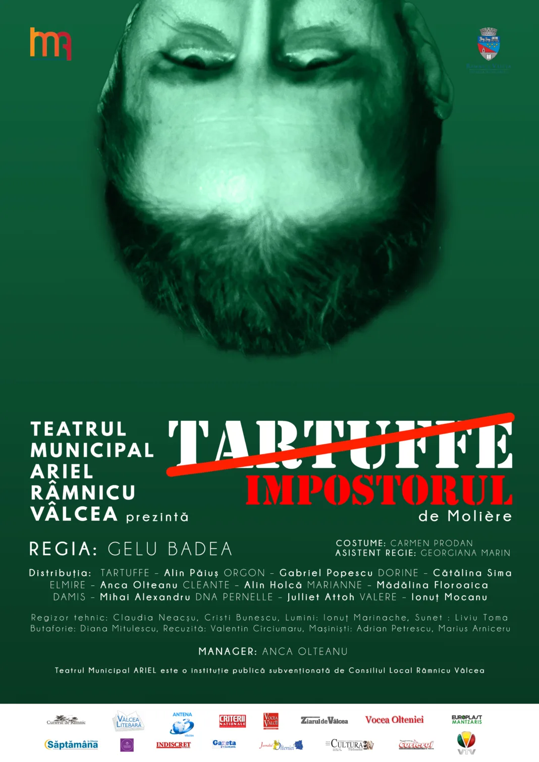 Teatrul Municipal ARIEL Râmnicu Vâlcea sărbătorește 25 de ani cu premiera spectacolului 'Tartuffe' de Molière