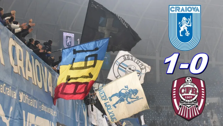 Universitatea Craiova – CFR Cluj 1-0, în imagini