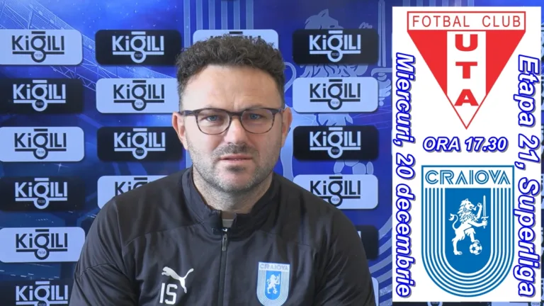 UTA – „U“ Craiova | Ionuţ Stancu: „Trebuie să câştigăm! Nu contează cum“ (VIDEO)
