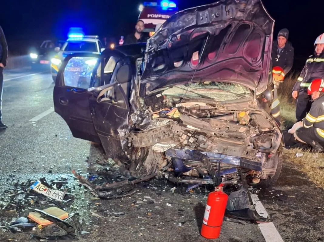 Olt: Accident cu patru autoturisme la Priseaca. A fost activat planul roșu de intervenție