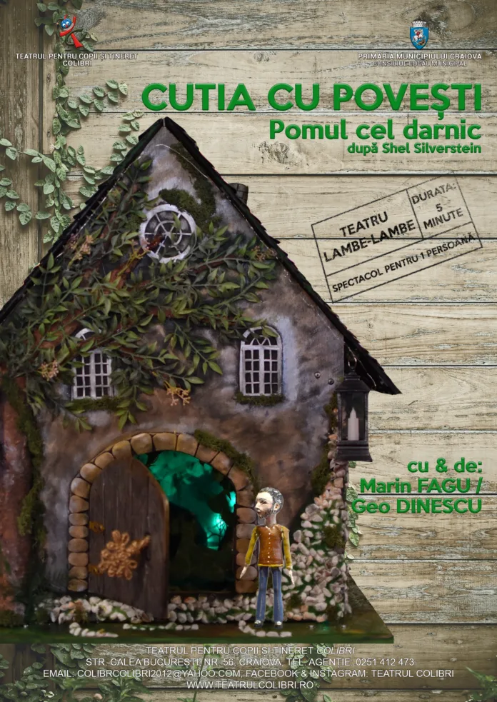 Teatrul Colibri cu spectacole pe scenă și în Piața Frații Buzești