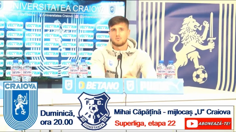 „U“ Craiova – Farul | Mihai Căpățînă: „Avem un singur gând: cele 3 puncte“