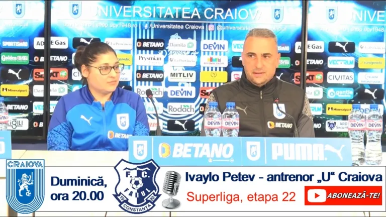 „U“ Craiova – Farul | Ivaylo Petev: „Ceea ce am lucrat trebuie să se vadă“