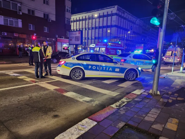 Accident rutier în centrul orașului Târgu Jiu