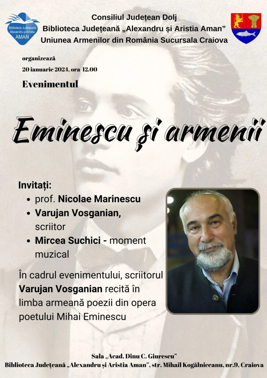 Evenimentul „Eminescu și armenii”, la „Aman“