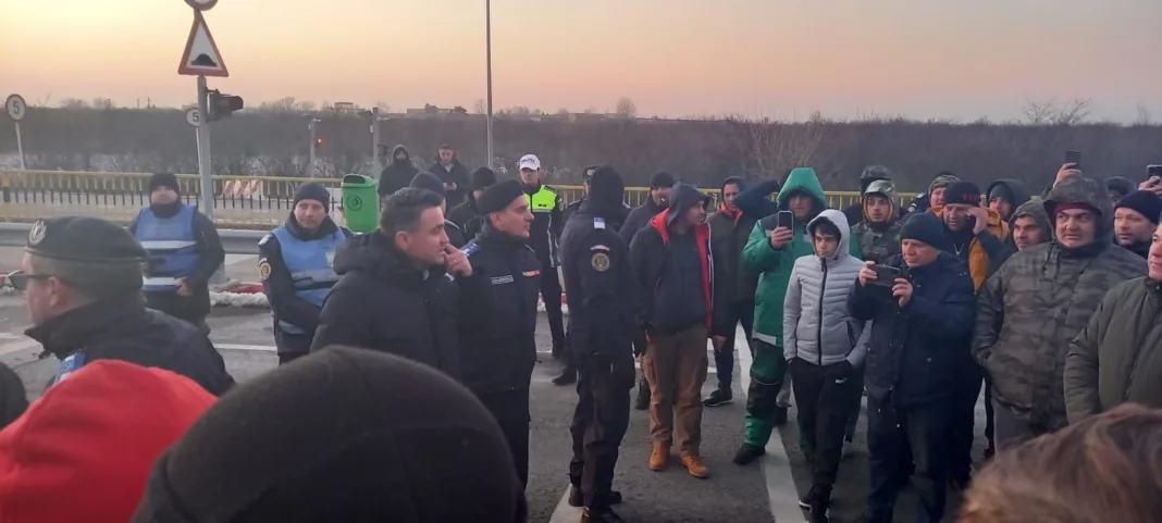 Protestul fermierilor din Vama Calafat a luat sfârșit
