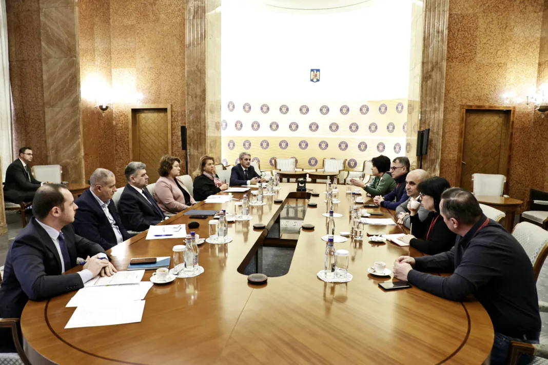 Consultări ale premierului Marcel Ciolacu cu reprezentanții Federației Sanitas