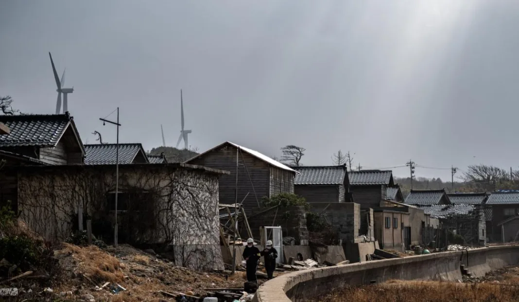 Un mic sat de pescari a rămas intact după cutremurul devastator din Japoniasat pescar