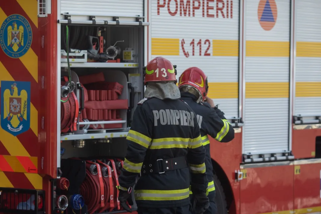 Incendiu la un vagon de tren, la Titu