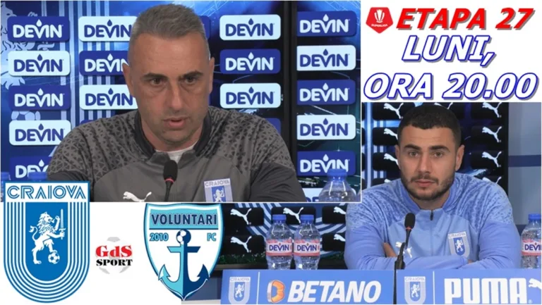 Ivaylo Petev și Vladimir Screciu au prefațat meciul „U“ Craiova – FC Voluntari (VIDEO)