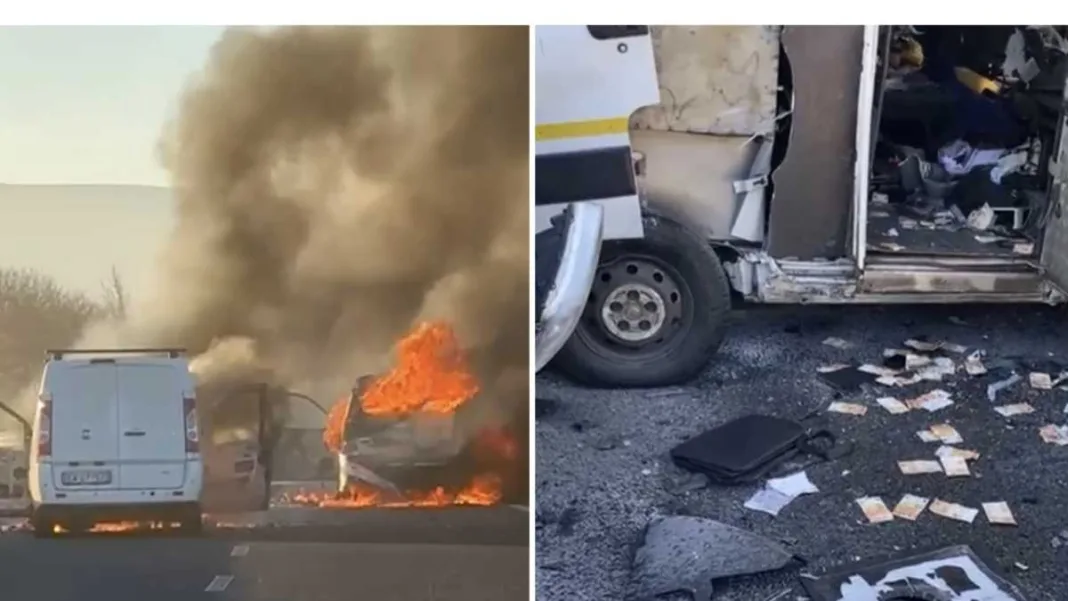 Un comando înarmat cu puști Kalașnikov a jefuit trei mașini de transport valori, în Italia