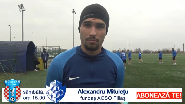 Alex Mituleţu, optimist înaintea meciului cu Voinţa Lupac