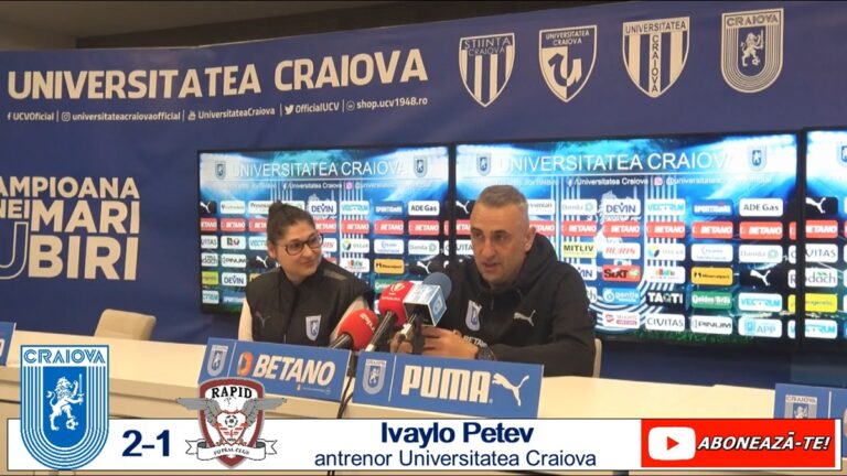 Ivaylo Petev, după victoria cu Rapid: „Suntem fericiți cu cele trei puncte“