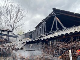 Incendiu la o gospodărie din Brezoi