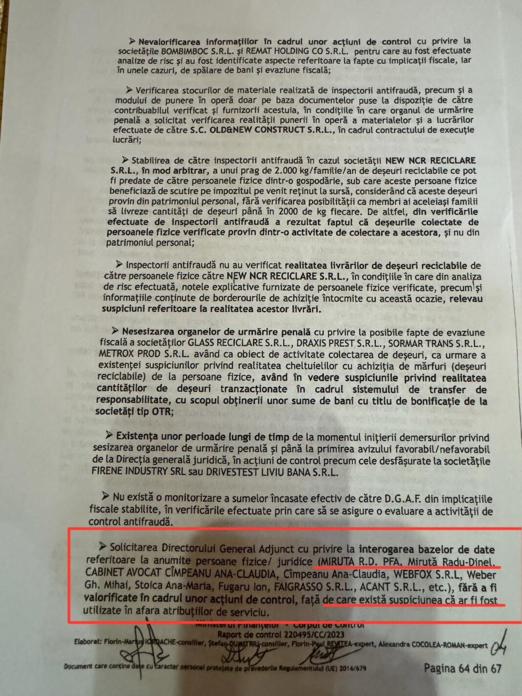 Plângere penală și demitere după ce directorul Antifraudă Târgu Jiu ar fi verificat abuziv la avere politicieni, un om de afaceri, o avocată și o jurnalistă Plângere penală și demitere după ce directorul Antifraudă Târgu Jiu ar fi verificat abuziv la avere politicieni, un om de afaceri, o avocată și o jurnalistă