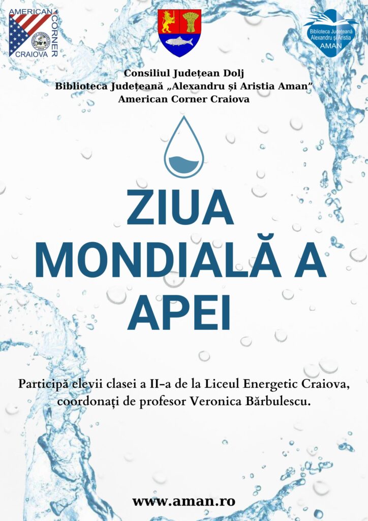 Craiova: Lecție interactivă dedicată Zilei Mondiale a Apei