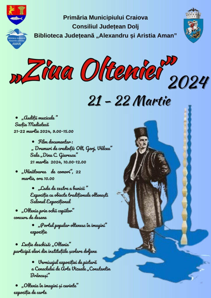Evenimente de Ziua Olteniei la Biblioteca Aman