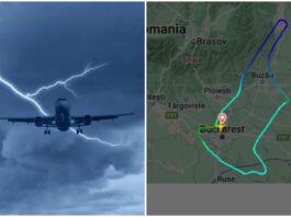 Aterizare de urgență pe Otopeni: avion Tarom aflat pe ruta București - Chișinău, lovit de fulger