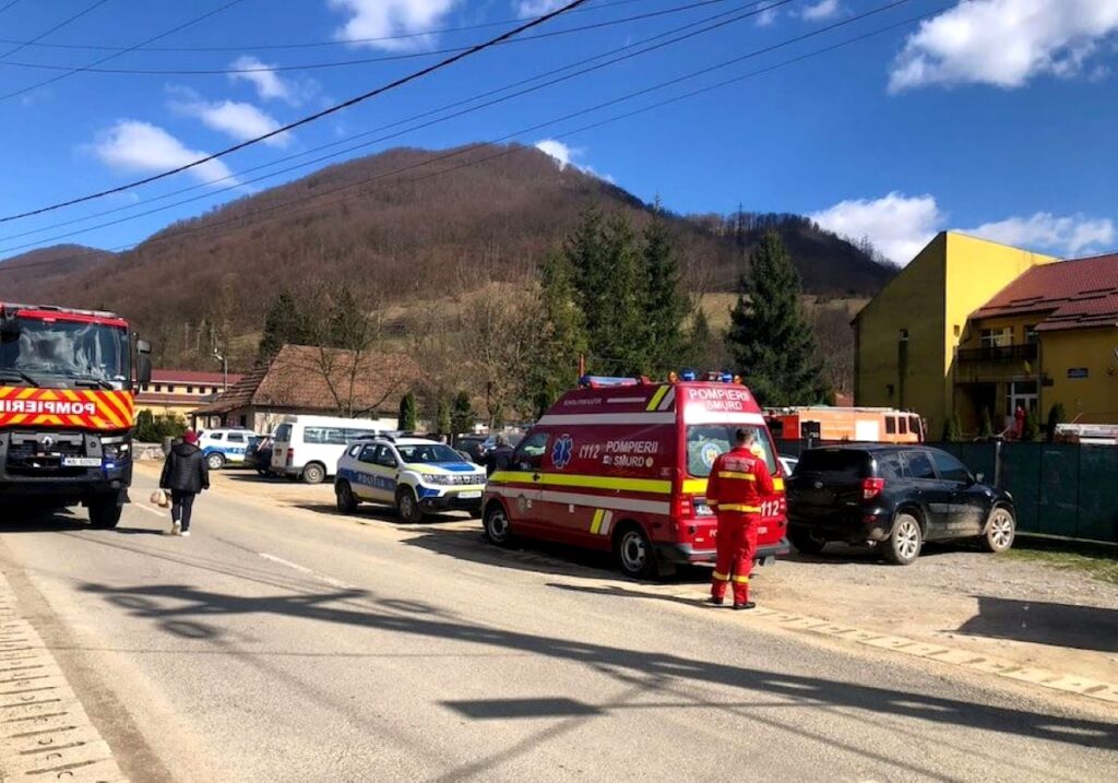 Incendiu la un centru pentru persoane cu handicap din Bulz