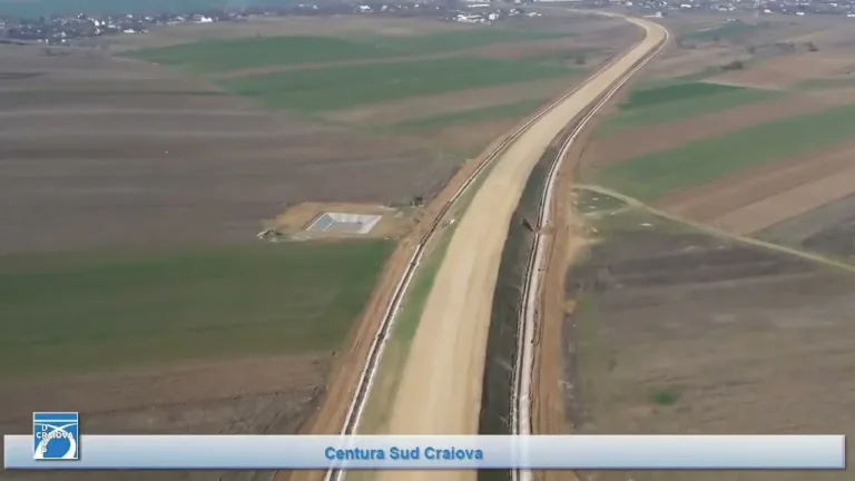 (VIDEO) Șantierul Variantei Ocolitoare Sud Craiova. Stadiul lucrărilor este de 58%