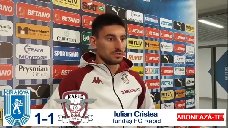 Iulian Cristea, nemulţumit cu remiza din Bănie