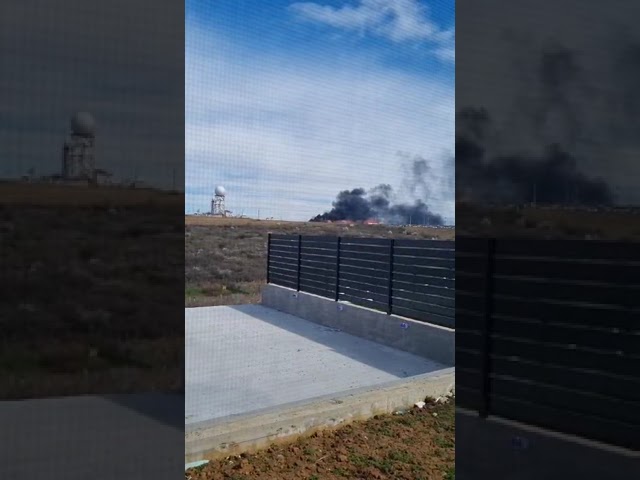 VIDEO A luat foc un perete al noului terminal de la Aeroportul Craiova