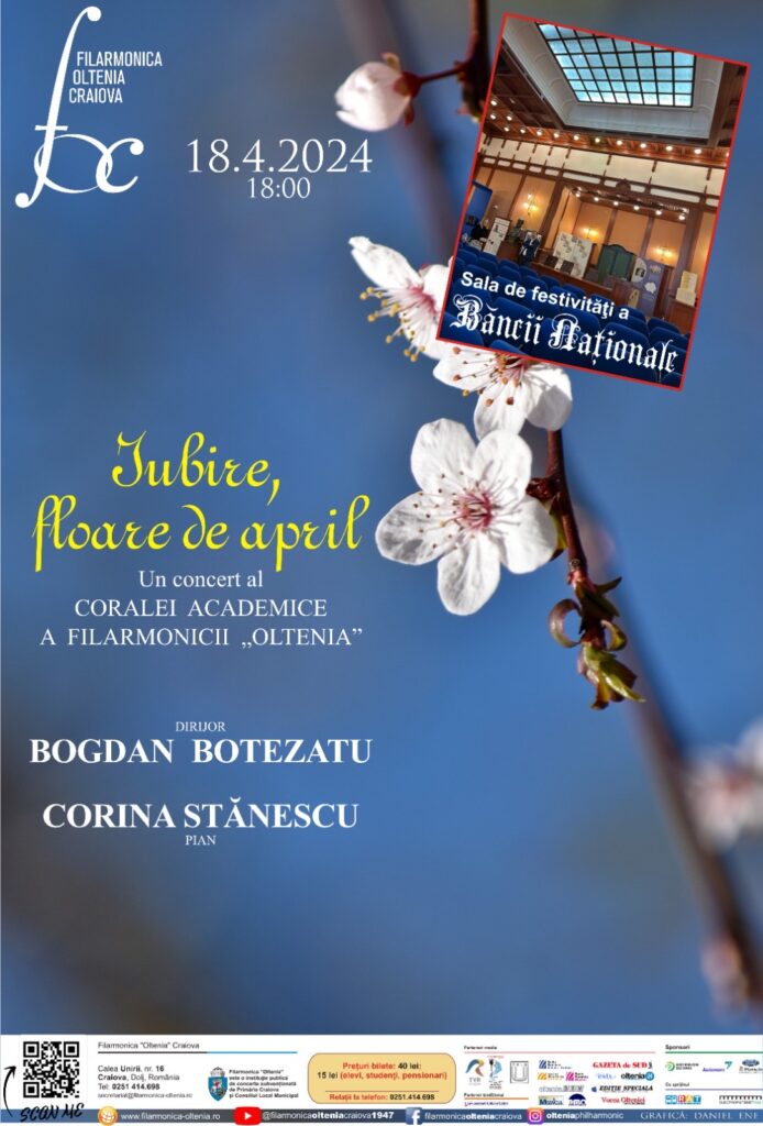 Concert al Coralei academice a Filarmonicii Oltenia la BNR Craiova