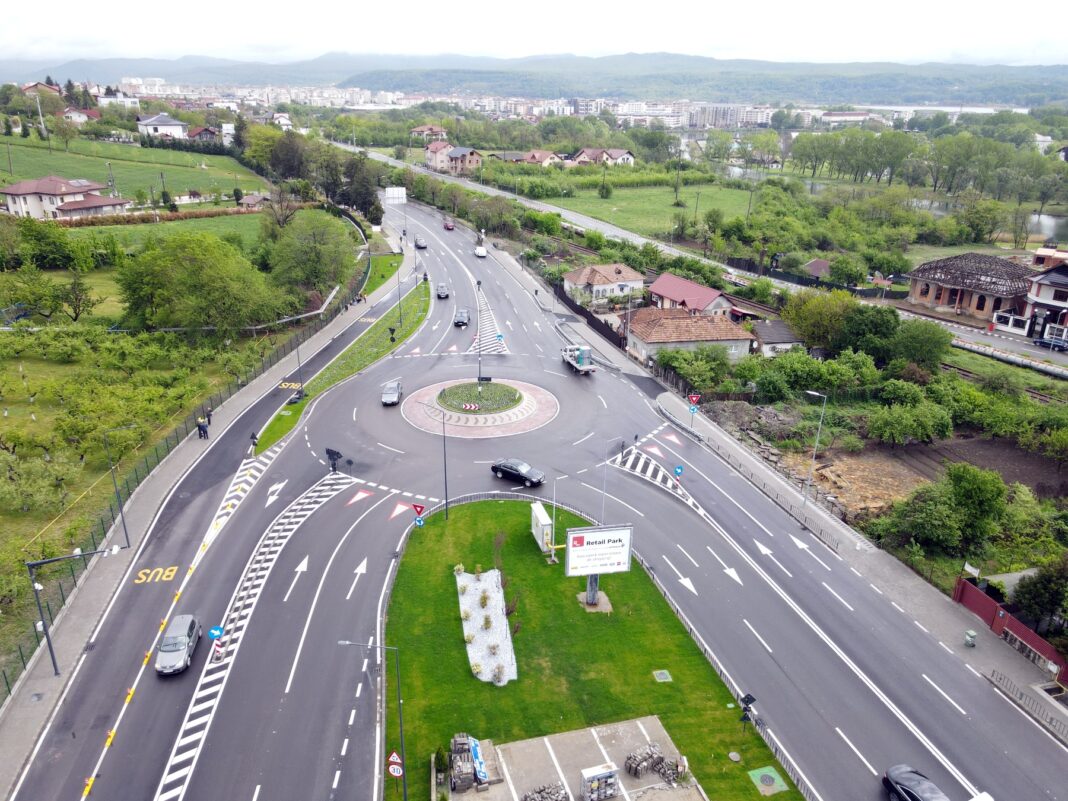 default S-a inaugurat un sens giratoriu în Râmnicu Vâlcea