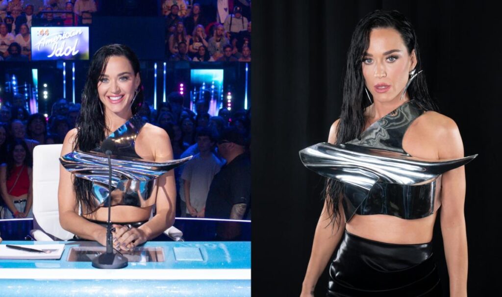 (VIDEO) Katy Perry a rămas fără bluză în timpul live American Idol