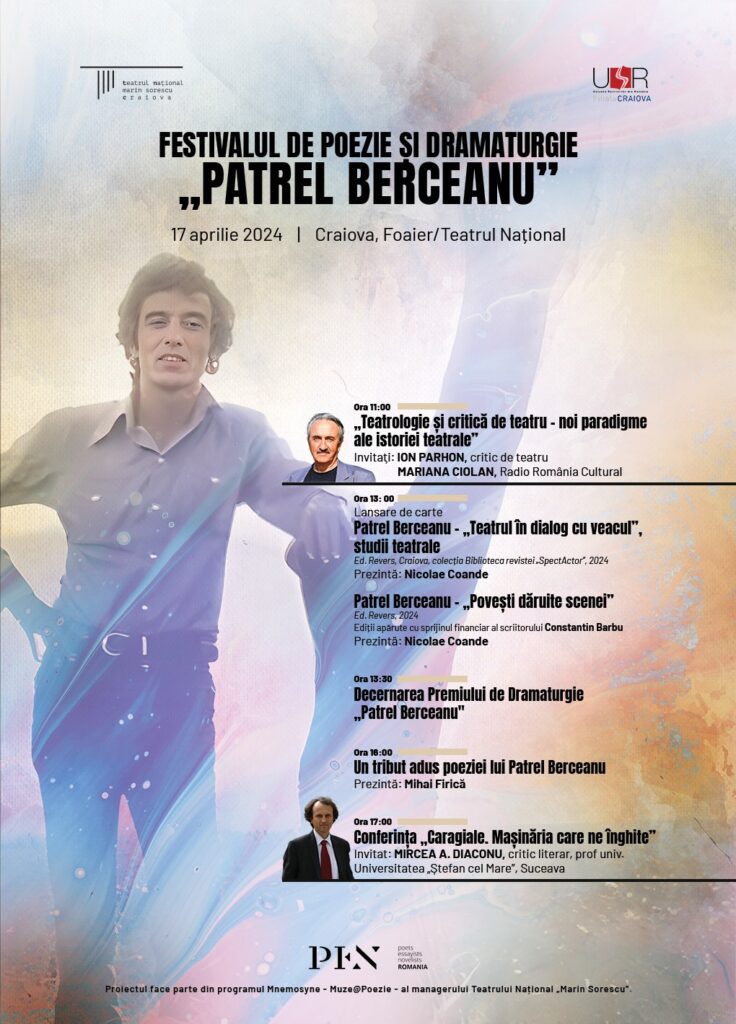 Craiova:  Festivalul de Poezie și Dramaturgie „Patrel Berceanu” – ediția a IV-a