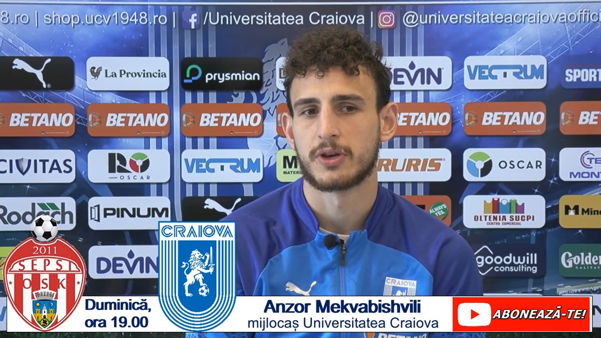 Sepsi „U“ Craiova Anzor Mekvabishvili „Trebuie să câștigăm“